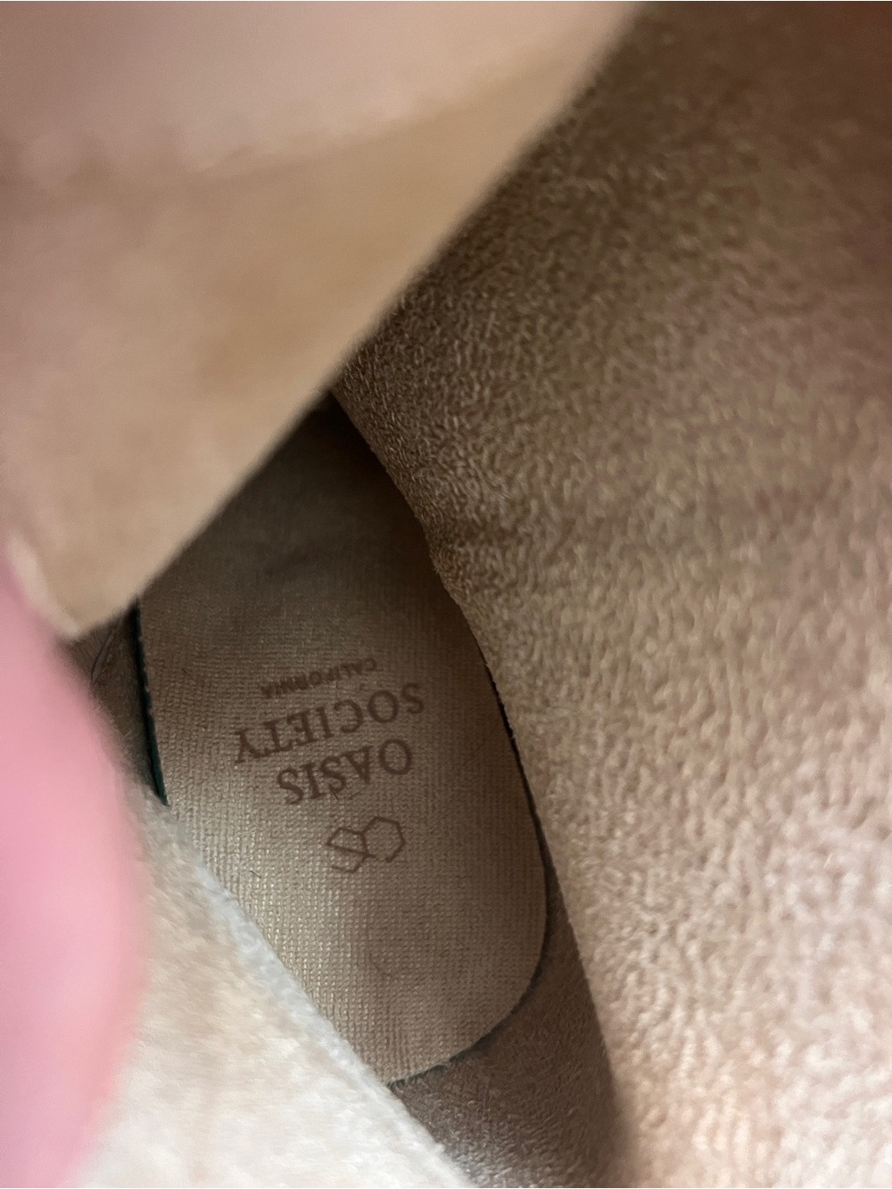 NWOT! Oasis Society Taupe Leather Block Heel Ankle Boots with Metal Toe - Picture 9 of 10